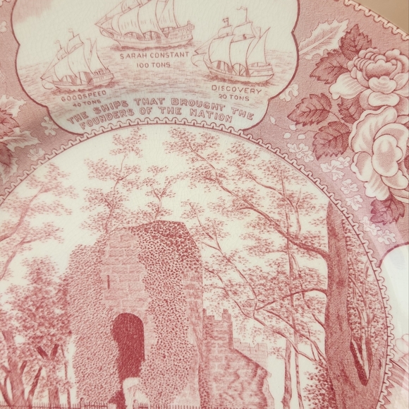 Vintage Jamestown Virginia 1950s Souvenir Plate - Picture 3 of 8